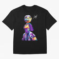 Ronaldinho Wpap Pop Art Oversized T-Shirt Feel International Energy from FIFA World Cup 2026 USA Canada Mexico Spirit, Celebrating Portugal, Neymar, Haaland and Cristiano Ronaldo, Supporter Pride, Iconic Celebrations, Legendary Names and Global