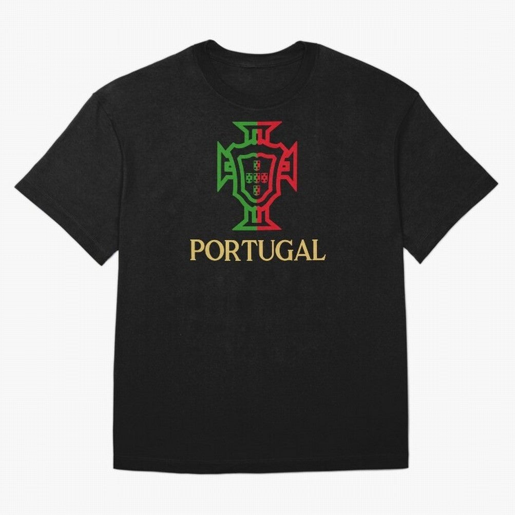 Portugal Tuga Gold Oversized T-Shirt Carry the Colors and Pride of FIFA World Cup 2026 Group Stage Spirit, Inspired by Portugal, Messi, CR7 and Mbappe, Classic Soccer Heritage, Championship Pressure, Fan Loyalty and International Pride; Made for