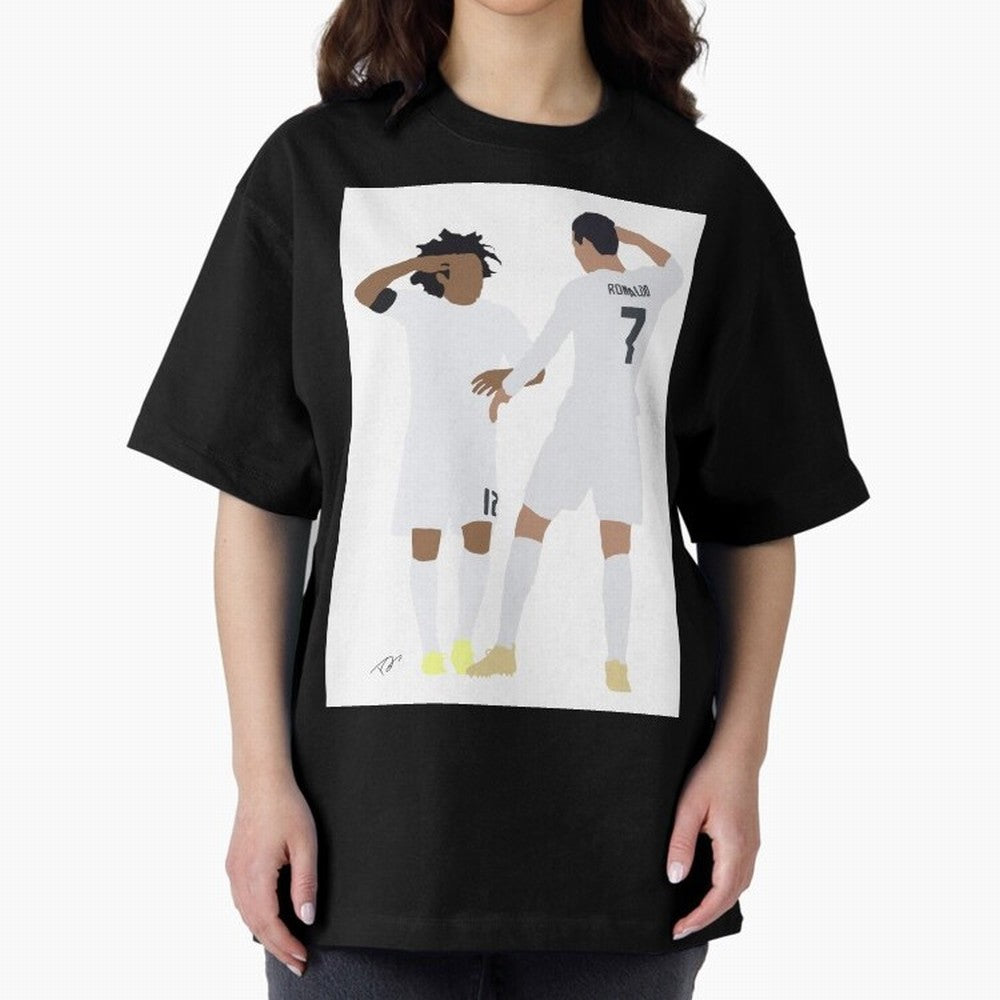 Ronaldo & Marcelo Oversized T-Shirt Carry National Pride through the FIFA World Cup 2026 USA Canada Mexico Journey through Cristiano Ronaldo, Haaland and CR7 Highlights, Netherlands Pride, Championship Spirit, Famous Goals, Roaring Crowds and