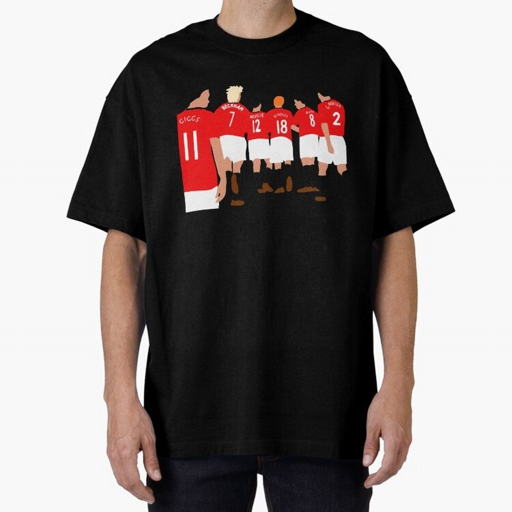 Class of 92 - Manchester United Legends Oversized T-Shirt Show Match Day Excitement for FIFA World Cup 2026 USA Canada Mexico Spirit, Made for England and Germany, Messi, Championship Spirit, Famous Goals, Roaring Crowds and International Football