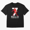 Men Back to manchester Welcome to manchester Oversized T-Shirt Back the Journey through FIFA World Cup 2026 Group Stage with Neymar, Haaland and Cristiano Ronaldo, Brazil Energy, Worldwide Fan Energy, Dramatic Goals, Stadium Lights and Championship