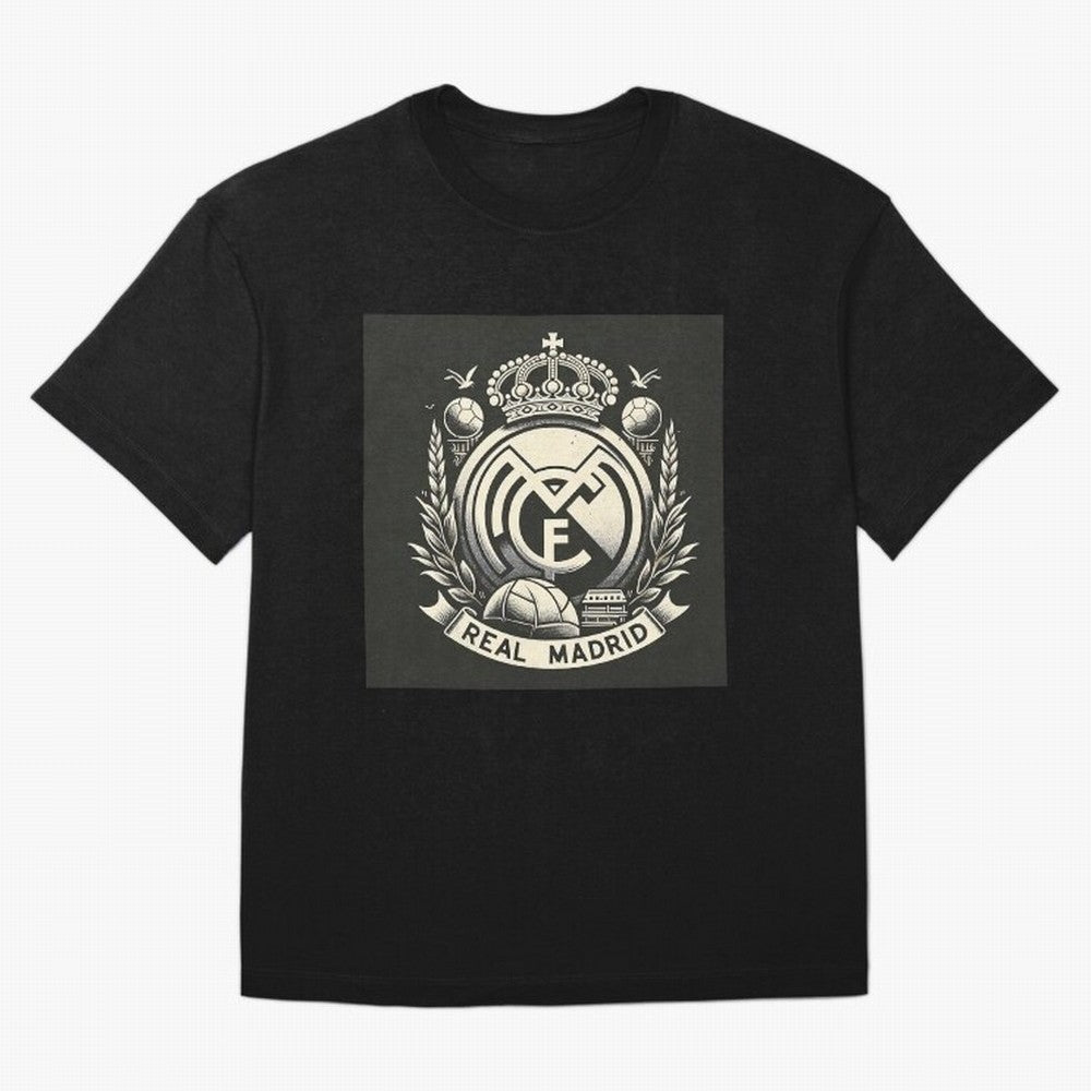 VIntage Style Real Madrid Logo Oversized T-Shirt Celebrate Supporters United by the FIFA World Cup 2026 Group Stage Journey through Haaland and Mbappe Highlights, Spain Pride, Soccer Culture, Superstar Moments, National Team Dreams and Competitive