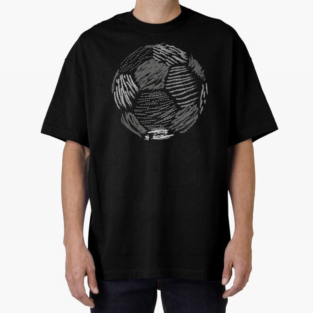 Soccer ball Oversized T-Shirt Stand Out with Spirit from Global Football Passion for FIFA World Cup 2026 Group Stage, Connected to Neymar, France and Portugal, Match Day Excitement, Supporter Culture, Golden Goals and Global Football Passion; Ideal