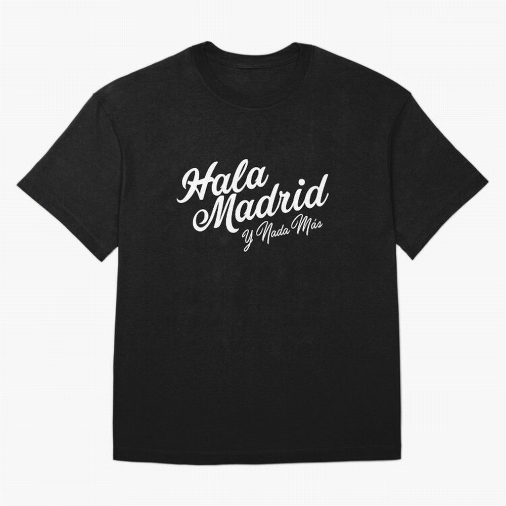 HALA MADRID Oversized T-Shirt Enjoy FIFA World Cup 2026 Group Stage Driven by Mbappe and Neymar, Netherlands Energy, Global Supporter Spirit, Legendary Goals, National Colors and Tournament Celebration; Made for Die Hard Supporters, Soccer Lovers,