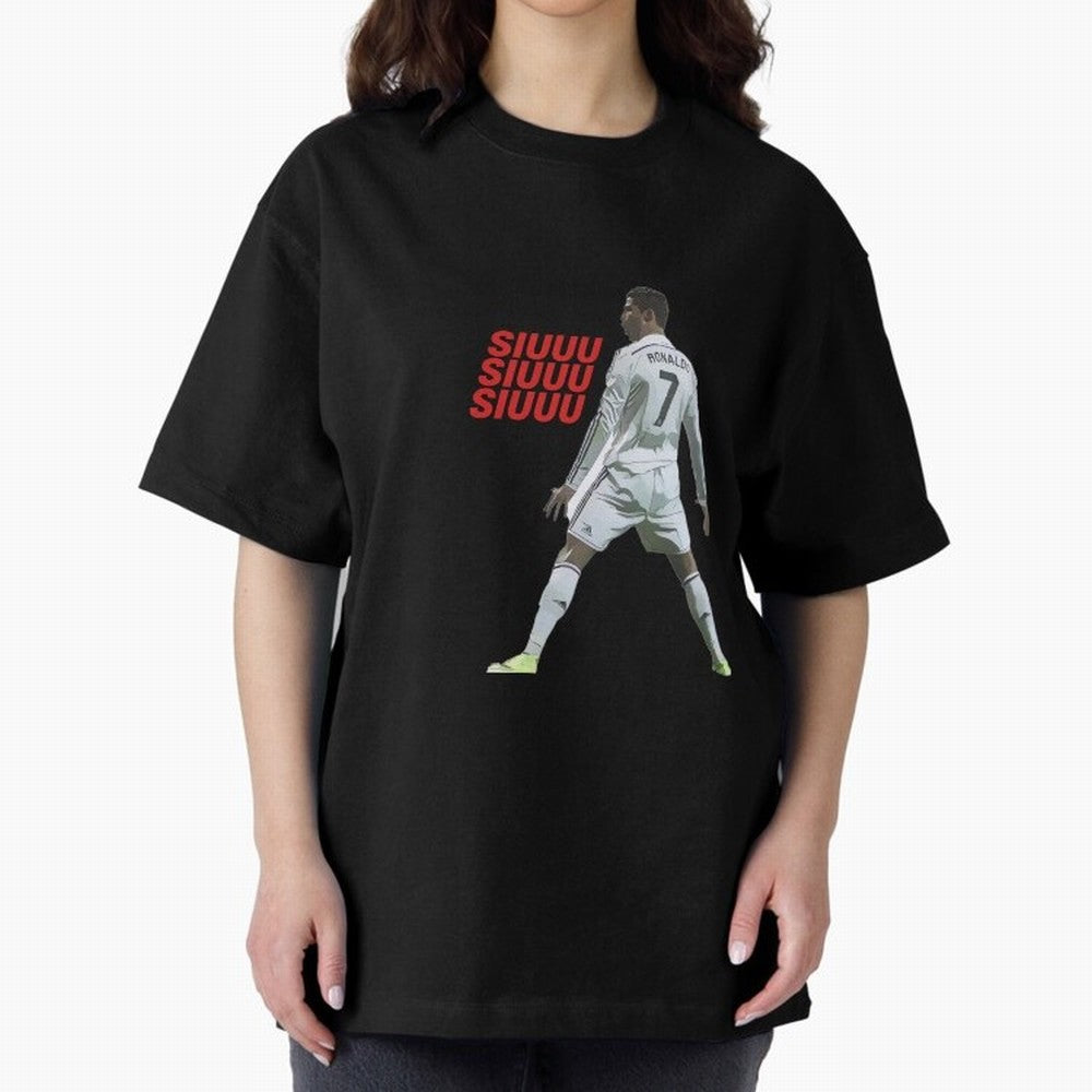 SIUUU #25 Oversized T-Shirt Bring International Match Energy to Global Football Passion for FIFA World Cup 2026 USA Canada Mexico, Inspired by Haaland, Brazil, Football Festival Excitement, Trophy Ambitions, Country Rivalries and Star Player Buzz;