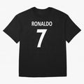 RONALDO NO.7 Oversized T-Shirt Celebrate National Team Dreams in FIFA World Cup 2026 Group Stage Spirit, Highlighting Argentina and Brazil, Cristiano Ronaldo, Championship Spirit, Famous Goals, Roaring Crowds and International Football Unity;
