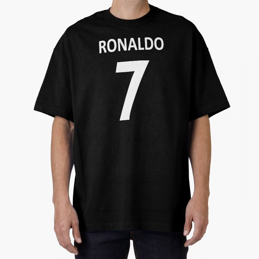 RONALDO NO.7 Oversized T-Shirt Celebrate National Team Dreams in FIFA World Cup 2026 Group Stage Spirit, Highlighting Argentina and Brazil, Cristiano Ronaldo, Championship Spirit, Famous Goals, Roaring Crowds and International Football Unity;