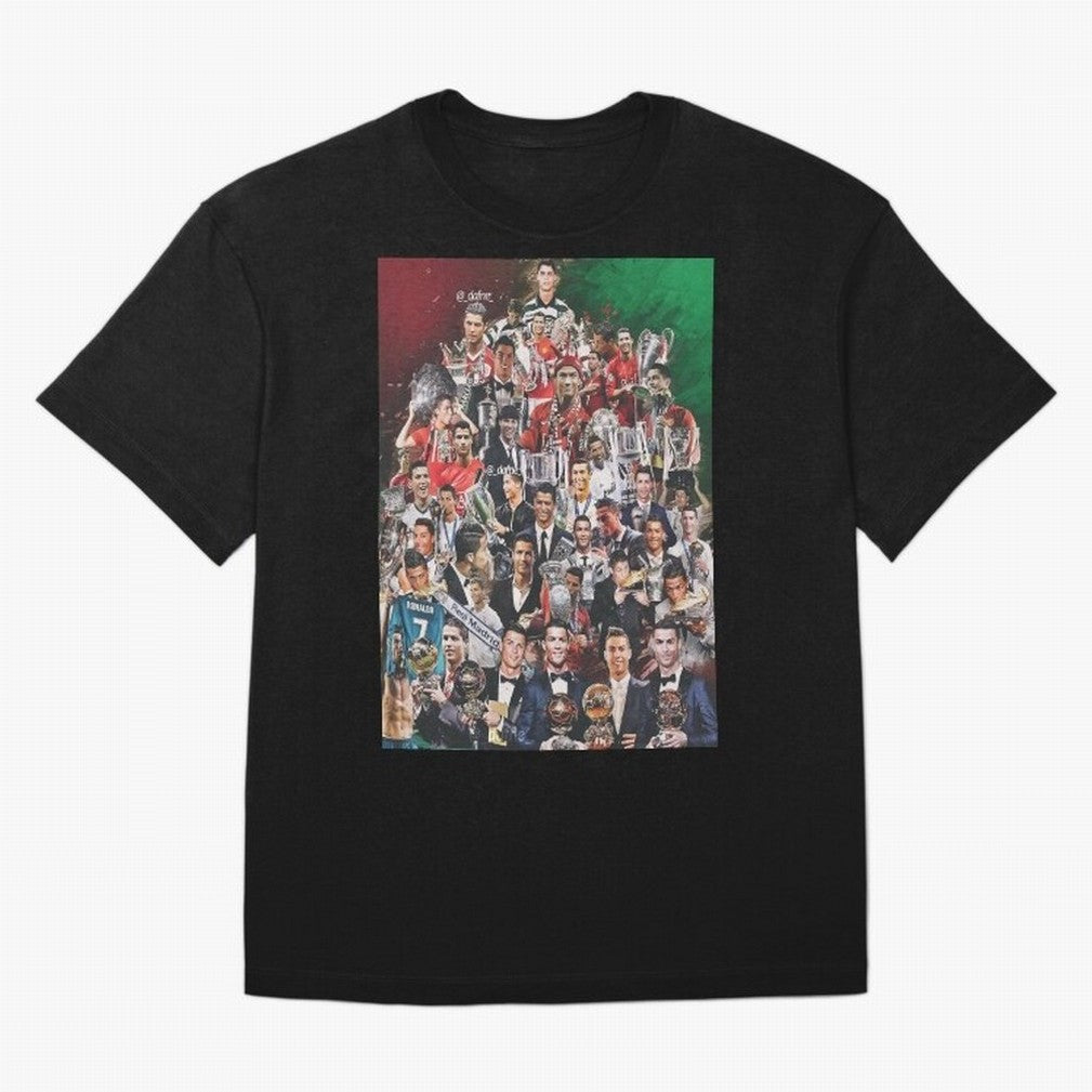 Cristiano Ronaldo (5th Ballon D'Or) Oversized T-Shirt Celebrate Fan Favorites in the FIFA World Cup 2026 Group Stage Journey through Haaland Highlights, Brazil, Portugal and Argentina Pride, Classic Soccer Heritage, Championship Pressure, Fan