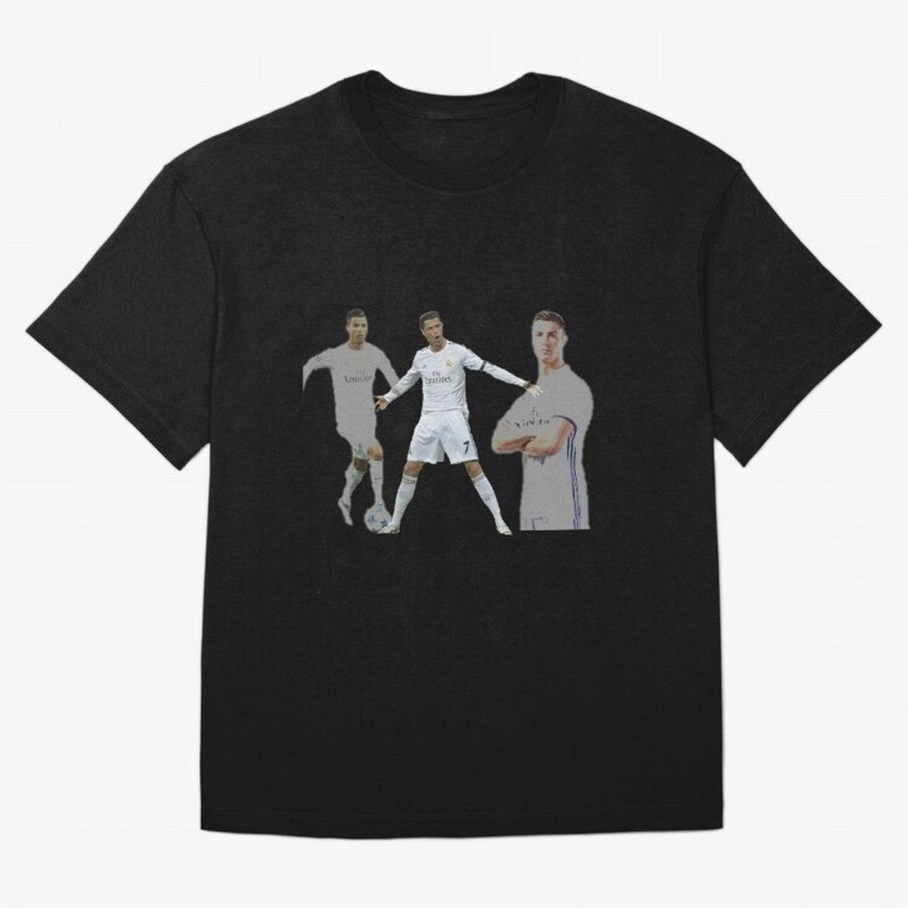 RONALDO Oversized T-Shirt Celebrate Rivalries and Pride in FIFA World Cup 2026 for Fans of Neymar and Portugal, Spain and Germany, Bringing Retro Football Energy, Iconic Rivalries, Trophy Chase Drama and Stadium Atmosphere; Made for Die Hard
