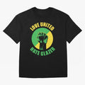 Love United Hate Glazer Oversized T-Shirt Follow Every Goal of FIFA World Cup 2026 Spirit, Capturing Spain, Messi, CR7 and Mbappe, Football Passion, Legendary Performances, Festival Vibes and Supporter Community; Ideal for Passionate Fans Who Love