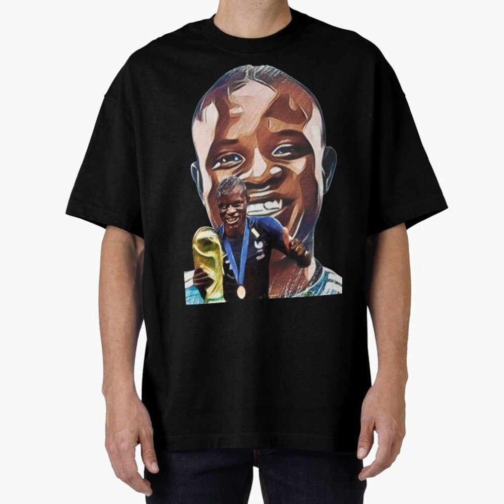 N'golo Kante Oversized T-Shirt Follow the Final Road of FIFA World Cup 2026 Group Stage for Fans of Haaland and Mbappe and Argentina and Brazil, Bringing Stadium Chants, National Pride, Trophy Dreams and Unforgettable Football Memories; Perfect for