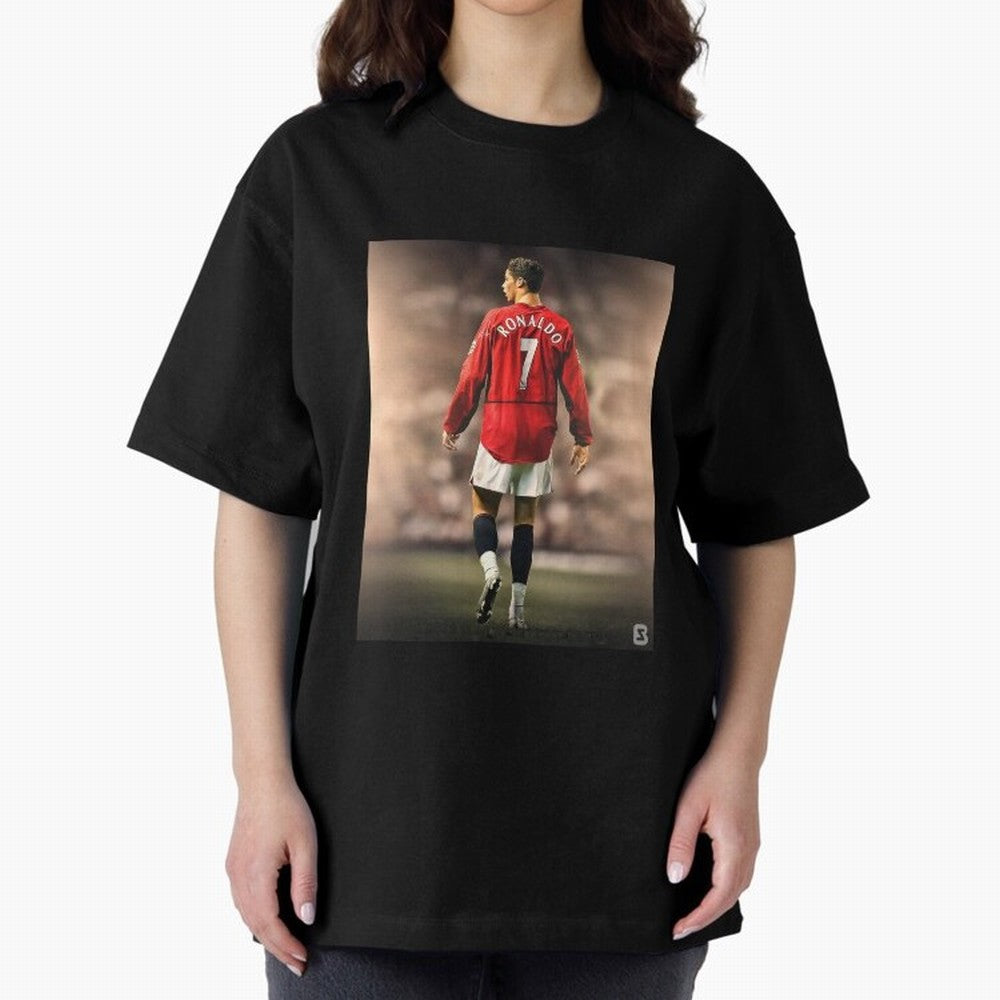 ronaldo Oversized T-Shirt Follow Every Goal of the FIFA World Cup 2026 USA Canada Mexico Journey through Cristiano Ronaldo, Haaland and CR7 Highlights, England and Germany Pride, Sports Nostalgia, International Competition, Famous Players and