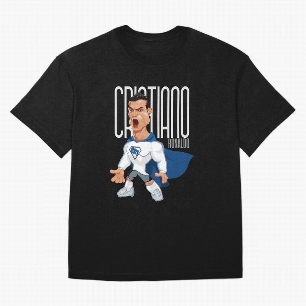 Commic Caricature of Cristiano Ronaldino 'CR7' Oversized T-Shirt Make the Season About FIFA World Cup 2026 Group Stage Spirit, Inspired by Portugal, Spain and Germany, Neymar, Haaland and Cristiano Ronaldo, Tournament Hype, Historic Matchups,