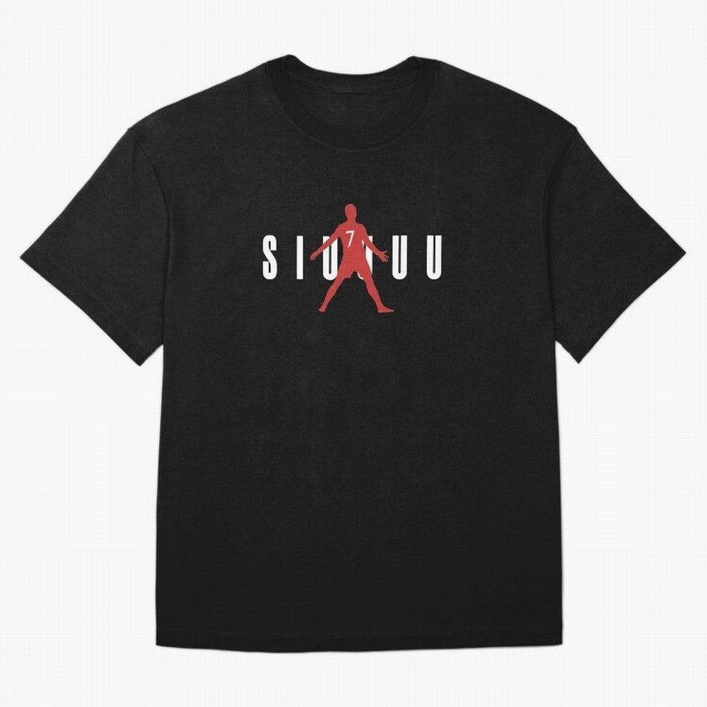 Cristiano Ronaldo Manchester United Siuuuu Oversized T-Shirt Show Championship Spirit for Global Football Passion for FIFA World Cup 2026, with Messi, Neymar and Mbappe, Argentina, Retro Football Energy, Iconic Rivalries, Trophy Chase Drama and