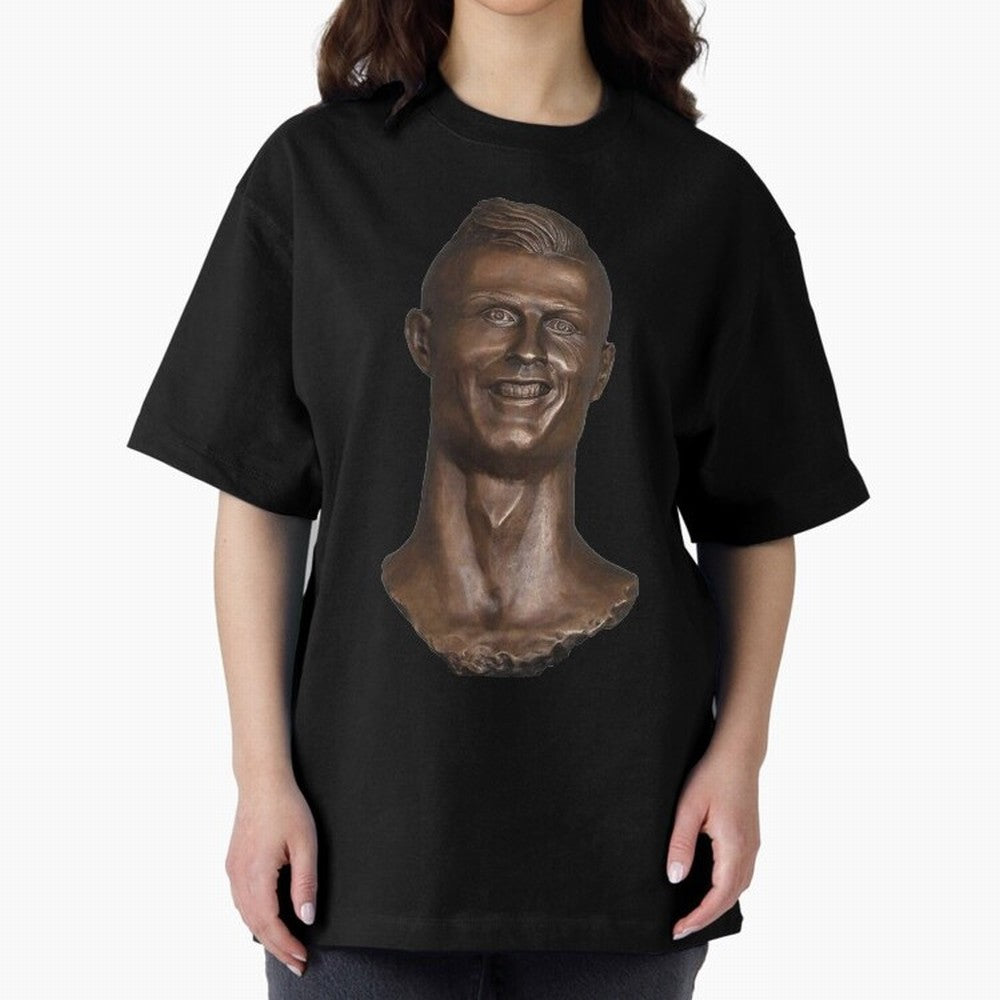 Cristiano Ronaldo Bust Scary Oversized T-Shirt Celebrate Global Passion for FIFA World Cup 2026 for Fans of CR7 and Brazil, Portugal and Argentina, Bringing Worldwide Fan Energy, Dramatic Goals, Stadium Lights and Championship Celebrations; Ideal