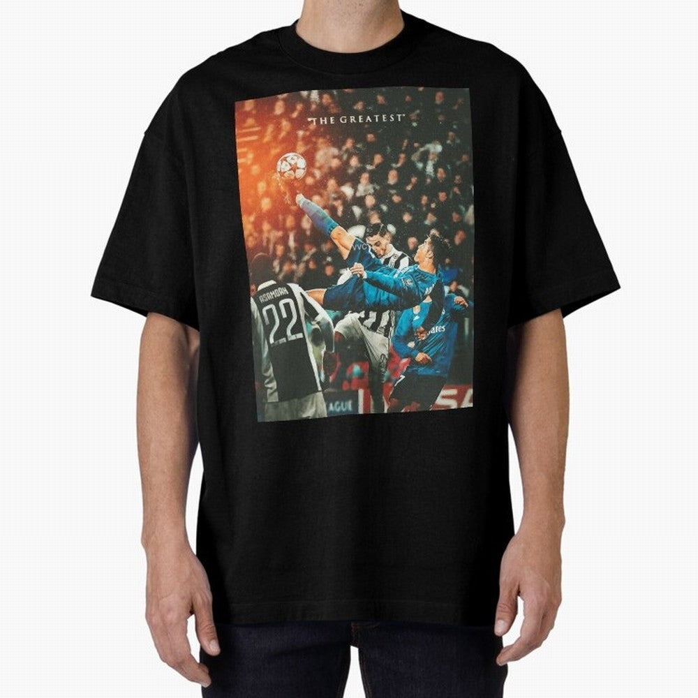 Ronaldo Bicycle Kick Skills Greatest, Ronaldo Gifts, Ronaldo Best Selling , Ronaldo Top Items Oversized T-Shirt Get Ready for Global Football Passion for FIFA World Cup 2026, Built around Mbappe, France and Portugal, Stadium Memories, Football