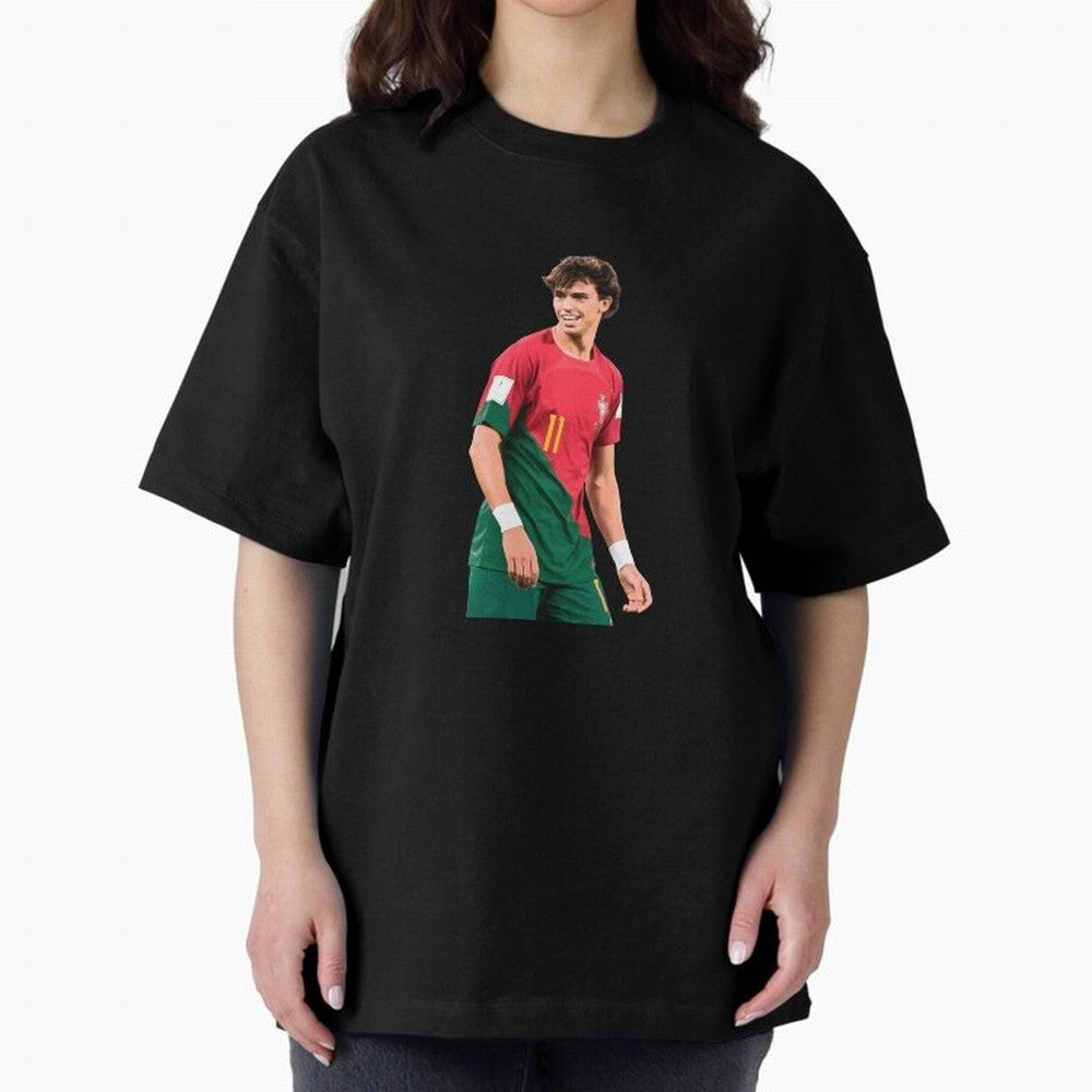 Joao Felix Oversized T-Shirt Get Ready for FIFA World Cup 2026 for Fans of Haaland and Mbappe and Argentina and Brazil, Bringing Classic Soccer Heritage, Championship Pressure, Fan Loyalty and International Pride; Ideal for Passionate Fans Who Love