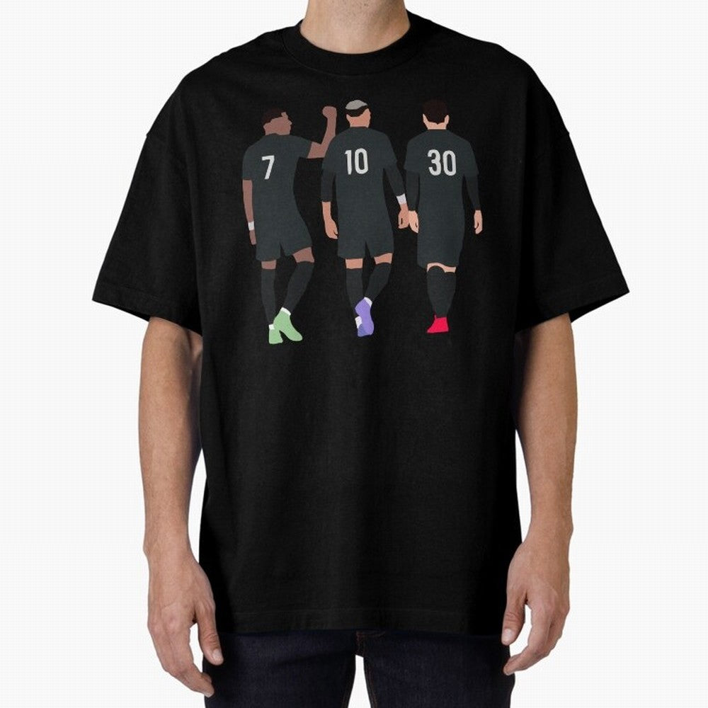 Messi Neymar France Football Players Trio Mmn #y79 Oversized T-Shirt Join the Global Buzz around FIFA World Cup 2026 Group Stage Inspired by Mbappe and Neymar, England and Germany Energy, Game Day Rituals, Football Legends, Country Pride and the