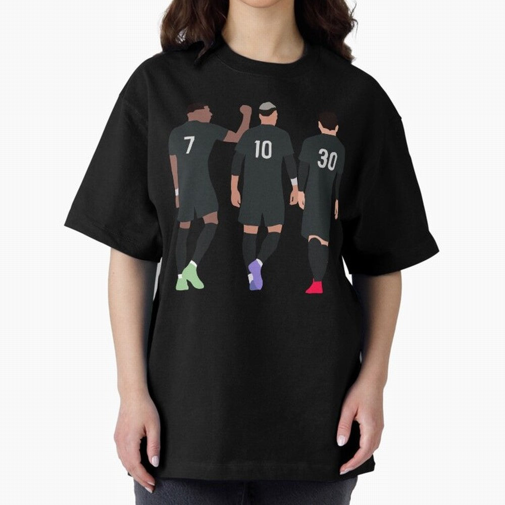 Messi Neymar France Football Players Trio Mmn #y79 Oversized T-Shirt Join the Global Buzz around FIFA World Cup 2026 Group Stage Inspired by Mbappe and Neymar, England and Germany Energy, Game Day Rituals, Football Legends, Country Pride and the
