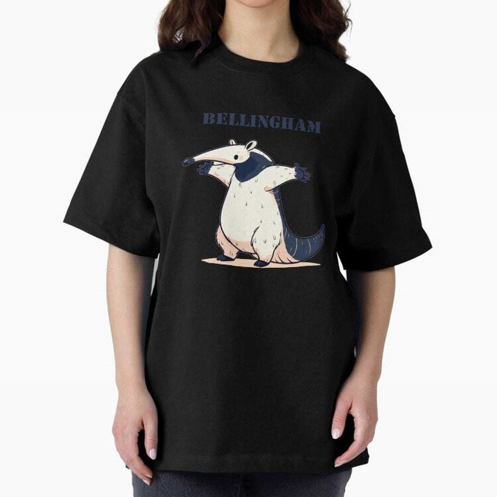 Celebration Bellingham Tamandua Oversized T-Shirt Bring Bold Fan Energy to Global Football Passion for FIFA World Cup 2026, Built around Mbappe and Neymar, Spain, Football Passion, Legendary Performances, Festival Vibes and Supporter Community;