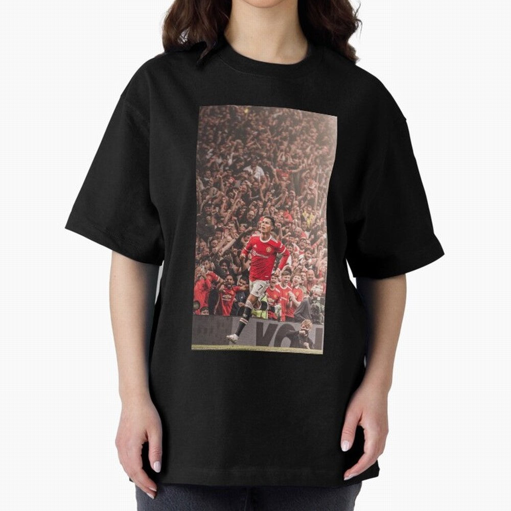 cristiano Oversized T-Shirt Share FIFA World Cup 2026 with Messi, Neymar and Mbappe, Spain and Netherlands Energy, Football Festival Excitement, Trophy Ambitions, Country Rivalries and Star Player Buzz; Created for Match Day Parties, Soccer Gifts,