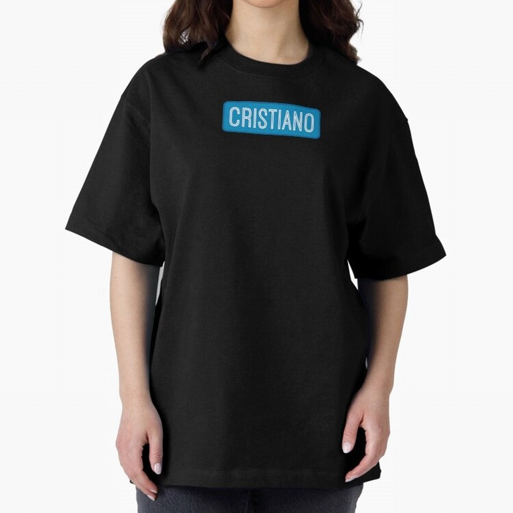 Cristiano Name Oversized T-Shirt Turn Every Weekend Toward Match Day Hype around FIFA World Cup 2026, CR7 and Messi, Spain, Supporter Pride, Iconic Celebrations, Legendary Names and Global Match Day Energy; Created for Match Day Parties, Soccer