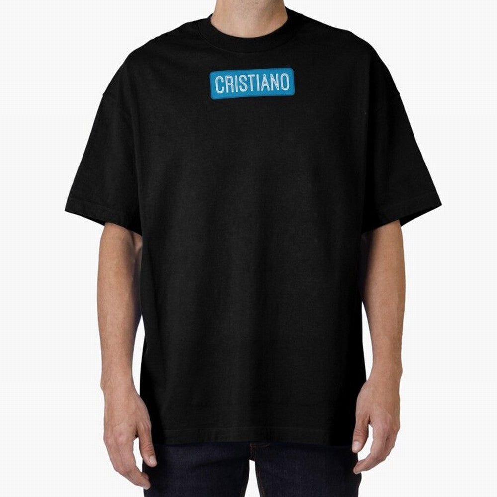 Cristiano Name Oversized T-Shirt Turn Every Weekend Toward Match Day Hype around FIFA World Cup 2026, CR7 and Messi, Spain, Supporter Pride, Iconic Celebrations, Legendary Names and Global Match Day Energy; Created for Match Day Parties, Soccer