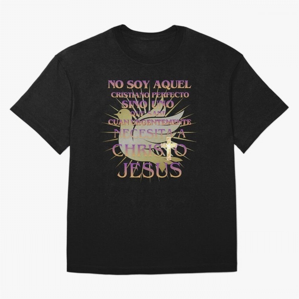 No soy aquel cristiano perfecto - Spanish Faith Quote Oversized T-Shirt Bring Champion Energy into the FIFA World Cup 2026 Journey through Messi, Neymar and Mbappe Highlights, Brazil, Portugal and Argentina Pride, Football Passion, Legendary
