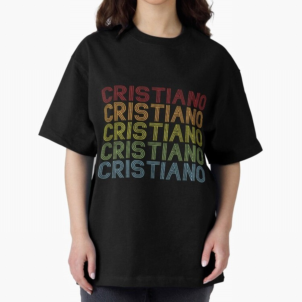 Cristiano Name T Shirt - Cristiano Vintage Retro Cristiano Name Gift Item Tee Oversized T-Shirt Show Championship Spirit for FIFA World Cup 2026 Group Stage Spirit, Made for Netherlands, CR7 and Messi, Champion Mindset, Group Stage Buzz, Knockout