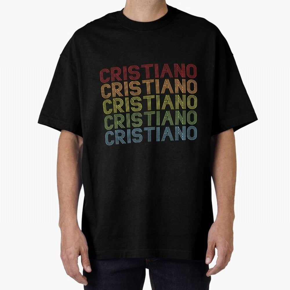 Cristiano Name T Shirt - Cristiano Vintage Retro Cristiano Name Gift Item Tee Oversized T-Shirt Show Championship Spirit for FIFA World Cup 2026 Group Stage Spirit, Made for Netherlands, CR7 and Messi, Champion Mindset, Group Stage Buzz, Knockout