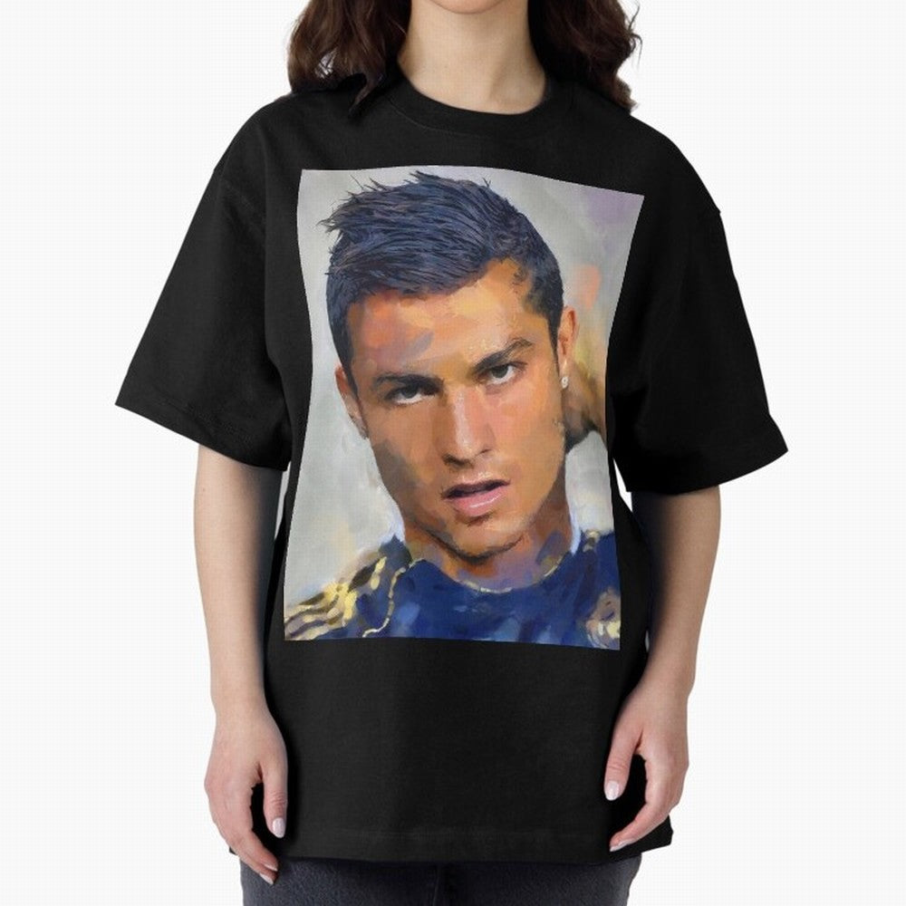 Cristiano Oversized T-Shirt Relive Legendary Nights from the FIFA World Cup 2026 USA Canada Mexico Journey through Haaland and Mbappe Highlights, Portugal, Spain and Germany Pride, Global Supporter Spirit, Legendary Goals, National Colors and