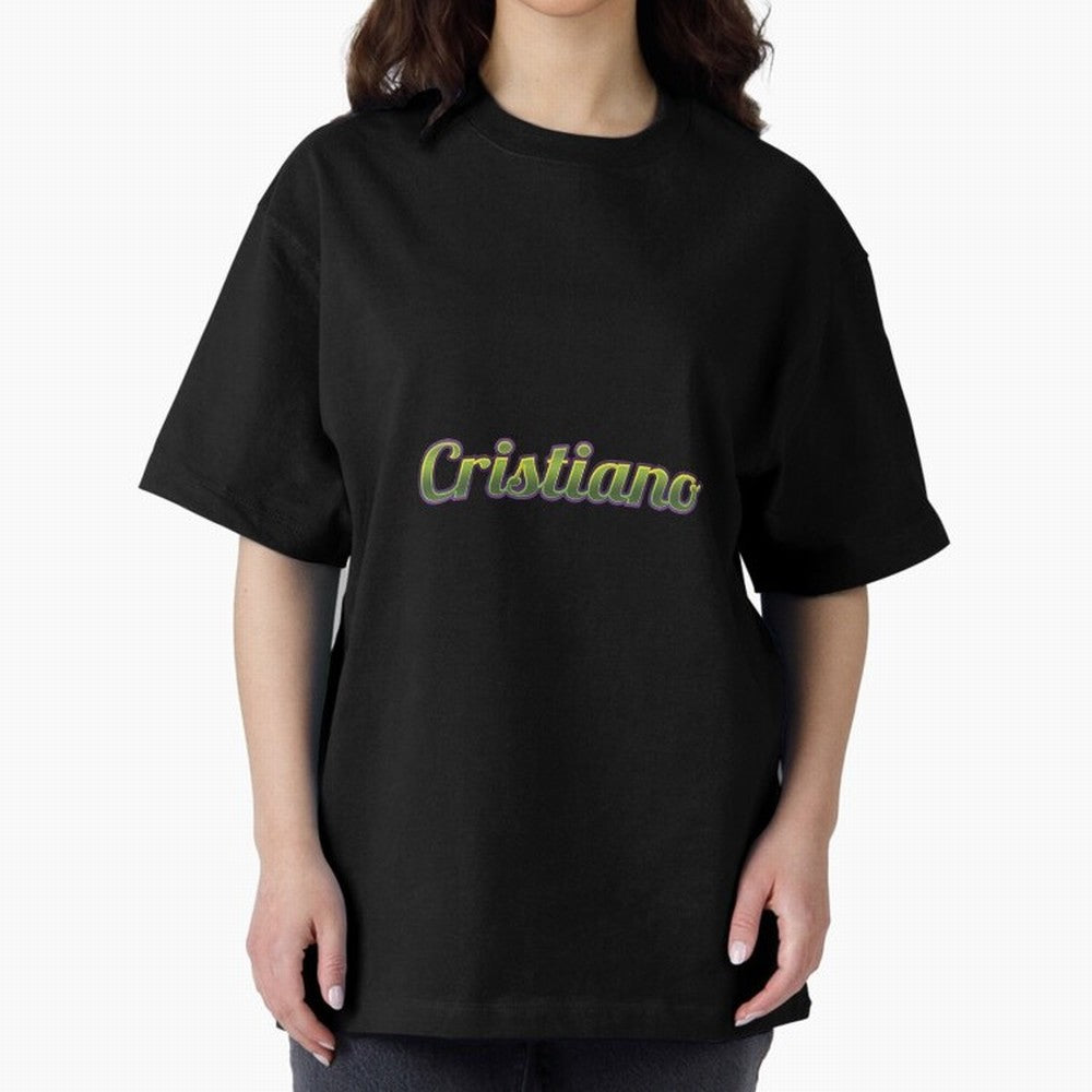 Cristiano Oversized T-Shirt Get Ready for FIFA World Cup 2026 USA Canada Mexico Spirit, with England and Germany, Neymar, Haaland and Cristiano Ronaldo, Retro Football Energy, Iconic Rivalries, Trophy Chase Drama and Stadium Atmosphere; Ideal for