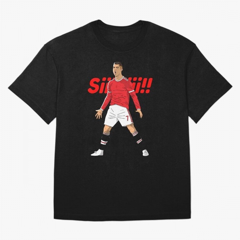 CR7 Siiiii!, Cristiano Ronaldo's trademark goal celebration Oversized T-Shirt Celebrate National Team Dreams in FIFA World Cup 2026 USA Canada Mexico for Fans of Mbappe and Brazil, Portugal and Argentina, Bringing Stadium Chants, National Pride,