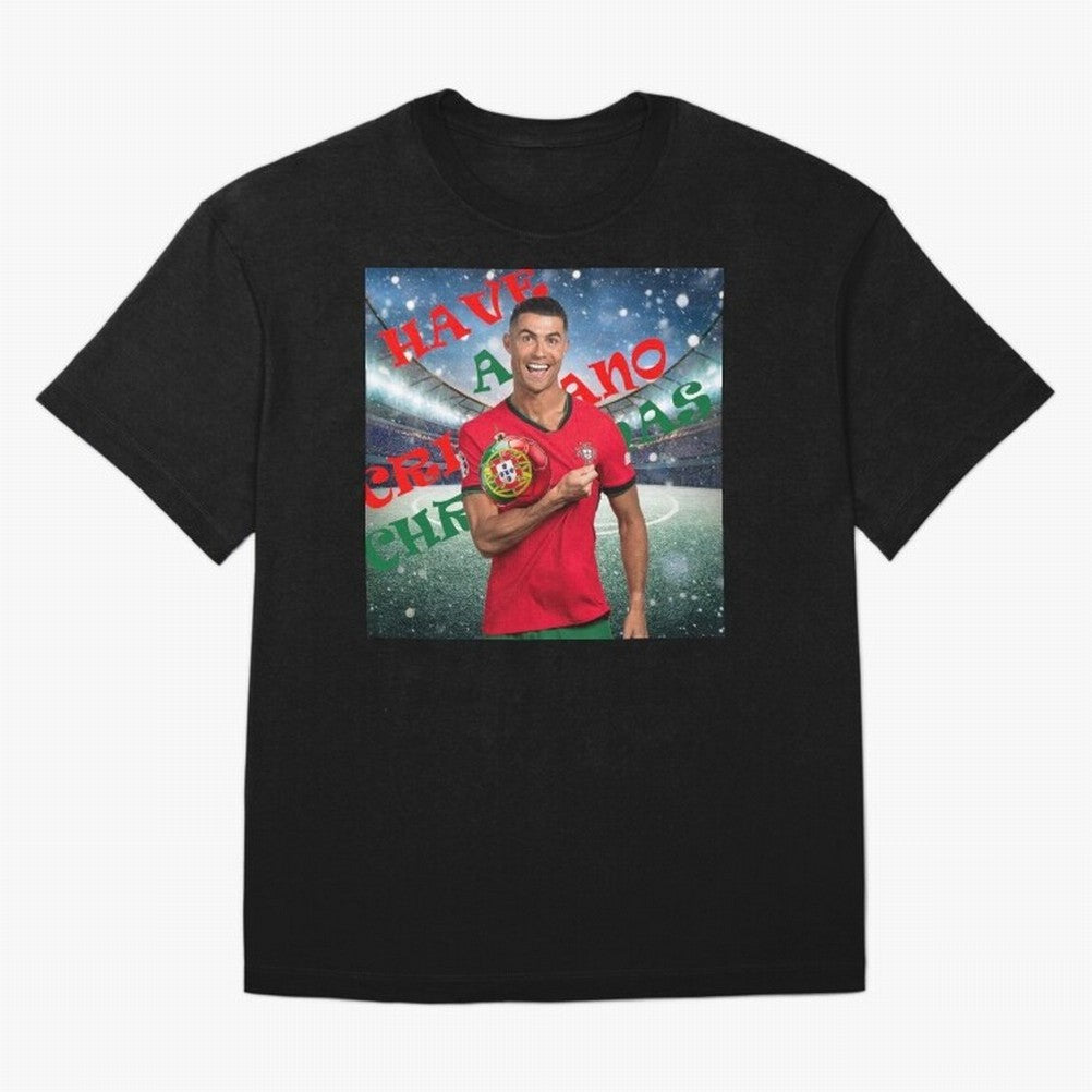 Have a Cristiano Christmas Oversized T-Shirt Upgrade Match Day Hype around FIFA World Cup 2026 Group Stage, CR7, Portugal, Classic Soccer Heritage, Championship Pressure, Fan Loyalty and International Pride; Perfect for Supporters Who Want Bold
