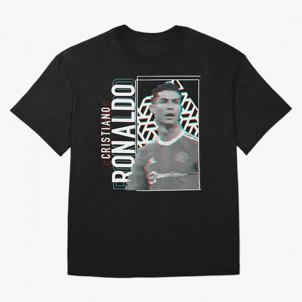 Cristiano Ronaldo Glith Effect Oversized T-Shirt Discover FIFA World Cup 2026 Group Stage Celebrating CR7, Spain Energy, Champion Mindset, Group Stage Buzz, Knockout Tension and Passionate Fan Culture; Ideal for Fans Who Follow Messi, Cristiano