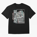 Cristiano Ronaldo Glith Effect Oversized T-Shirt Discover FIFA World Cup 2026 Group Stage Celebrating CR7, Spain Energy, Champion Mindset, Group Stage Buzz, Knockout Tension and Passionate Fan Culture; Ideal for Fans Who Follow Messi, Cristiano