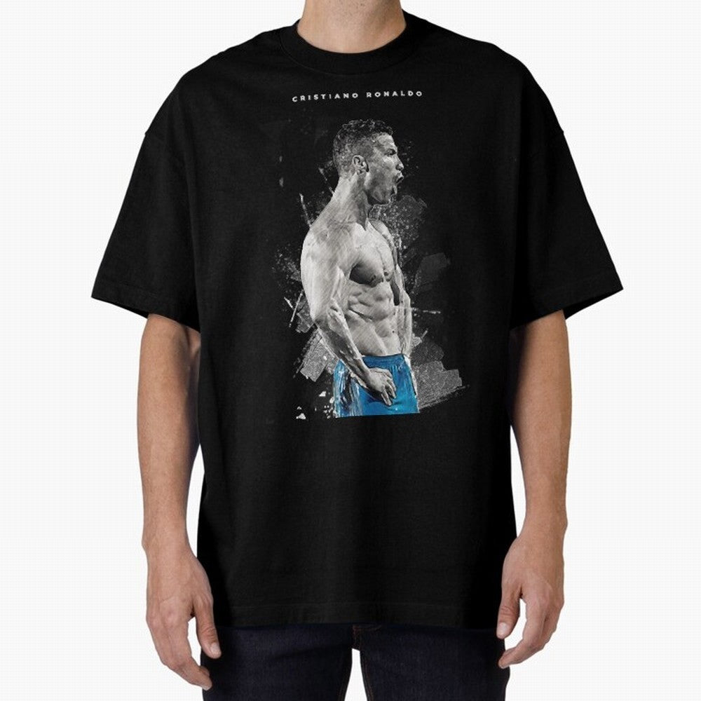 Cristiano Ronaldo Cristiano Ronaldo Oversized T-Shirt Represent Fans Who Live for Global Football Passion for FIFA World Cup 2026 Group Stage, Made for Messi, Neymar and Mbappe, France and Portugal, Football Festival Excitement, Trophy Ambitions,