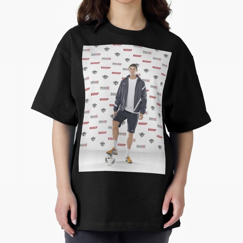 sport cristiano ronaldo football Oversized T-Shirt Represent FIFA World Cup 2026 for Fans of Messi and Cristiano Ronaldo and Netherlands, Bringing Supporter Pride, Iconic Celebrations, Legendary Names and Global Match Day Energy; Ideal for Fans Who