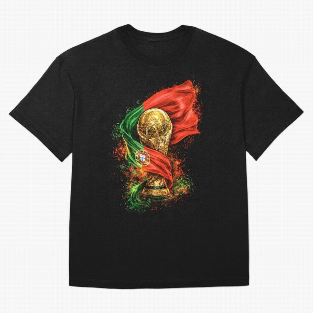 Portugal Football National Pride Oversized T-Shirt Represent Global Football Passion for FIFA World Cup 2026 Group Stage, Centered on Haaland, Portugal, Tournament Hype, Historic Matchups, Family Viewing Parties and Global Sports Pride; Ideal for