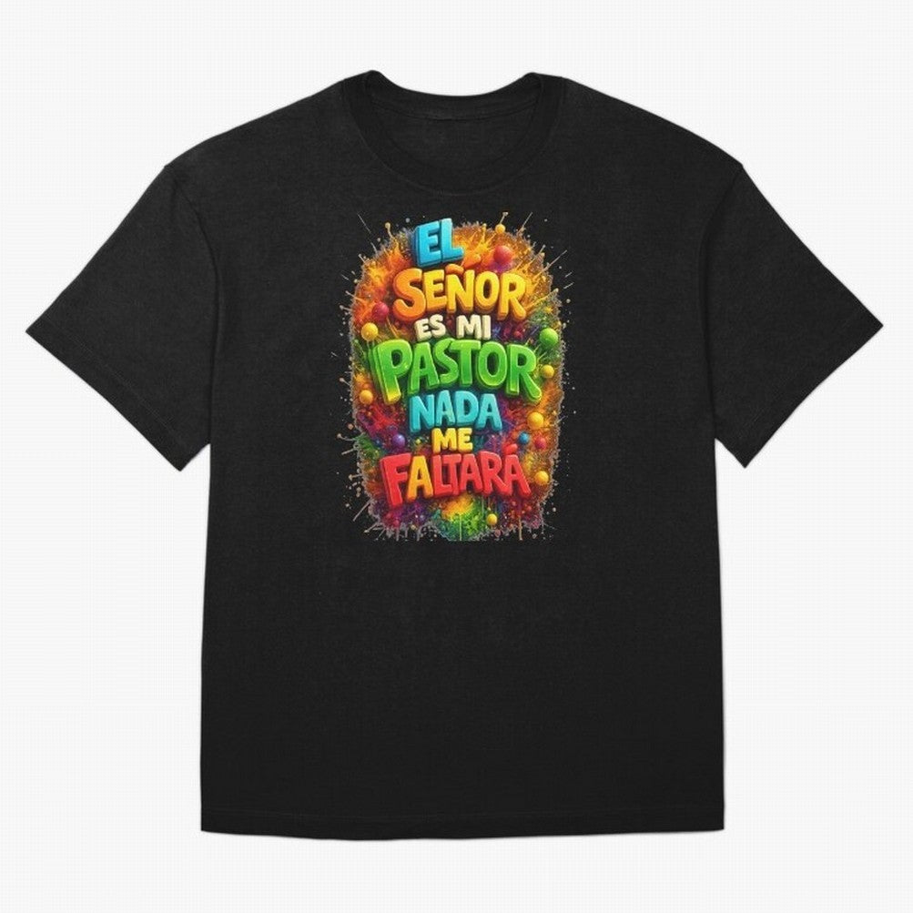 Modern 3D Psalm 23 Spanish Christian Art - El Se?or es mi Pastor Oversized T-Shirt Remember FIFA World Cup 2026 Highlighting CR7, Portugal Energy, Worldwide Fan Energy, Dramatic Goals, Stadium Lights and Championship Celebrations; Made for