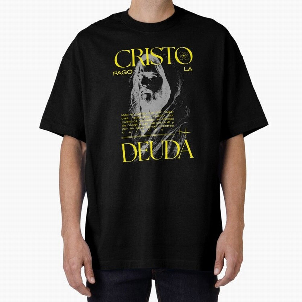 Cristo Pag¨® la Deuda - Isa¨ªas 53:5 Streetwear Style Oversized T-Shirt Remember Iconic Moments from the FIFA World Cup 2026 USA Canada Mexico Journey through Mbappe Highlights, Netherlands Pride, Championship Spirit, Famous Goals, Roaring Crowds