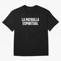 La Patrulla Espiritual, Spanish Faith Quote Gift, Christian Spiritual Humor Graphic Tee for Believers Latinos Oversized T-Shirt Follow the Final Road of FIFA World Cup 2026 Group Stage Driven by Messi and Cristiano Ronaldo, England, France and