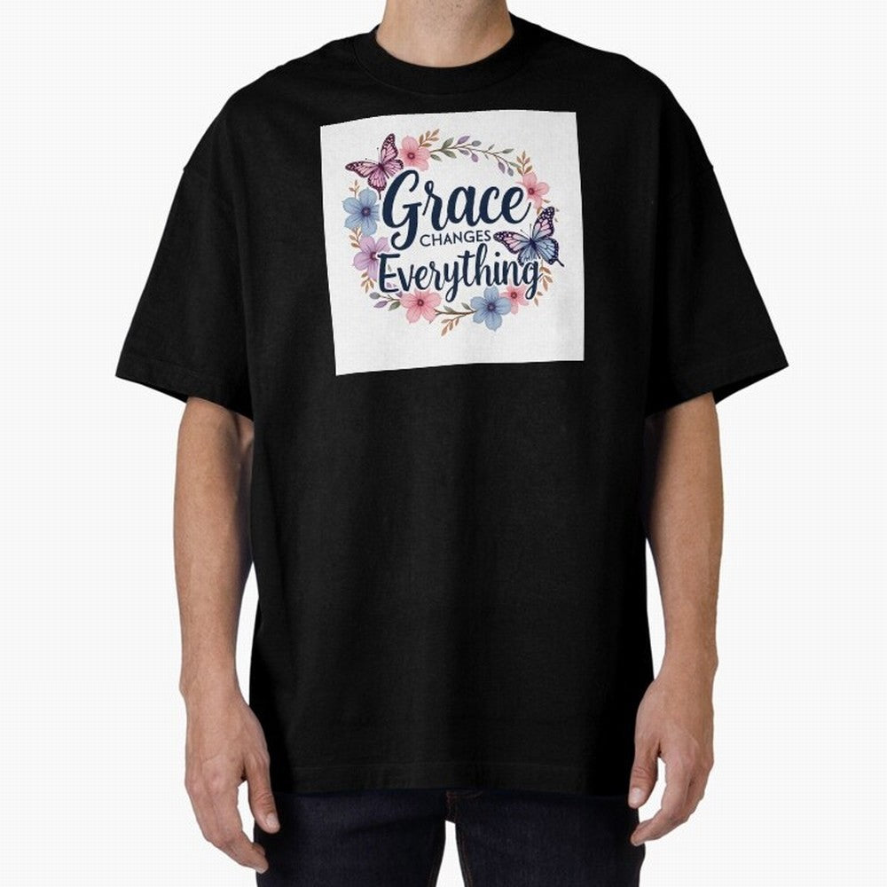Grace Of God Changes Everything Oversized T-Shirt Elevate FIFA World Cup 2026 for Fans of CR7 and Netherlands, Bringing Football Passion, Legendary Performances, Festival Vibes and Supporter Community; Ideal for Passionate Fans Who Love Underdog