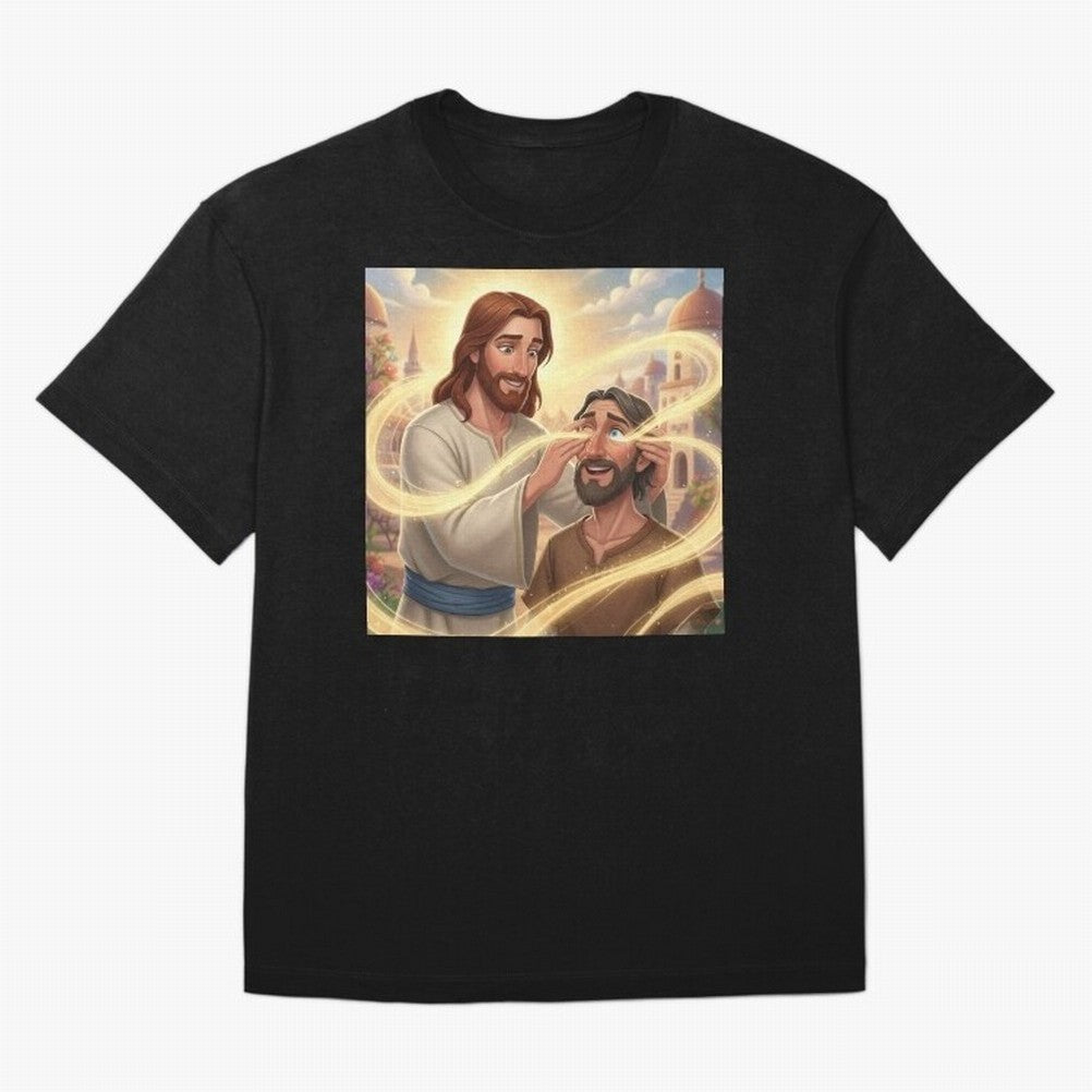 Jesus cure the blind Oversized T-Shirt Fuel the FIFA World Cup 2026 Journey through Neymar Highlights, Brazil, Portugal and Argentina Pride, Sports Nostalgia, International Competition, Famous Players and Unforgettable Victories; Made for