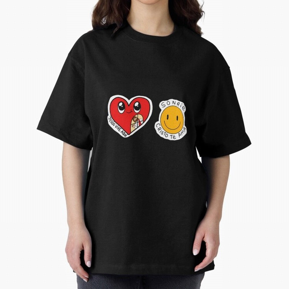 Jesus Vive Aqu Oversized T-Shirt Bring Home Match Day Hype around FIFA World Cup 2026, Mbappe, Portugal, Goal Celebration Energy, Supporter Heritage, Football Icons and Worldwide Tournament Joy; Ideal for Fans Who Follow Messi, Cristiano Ronaldo,