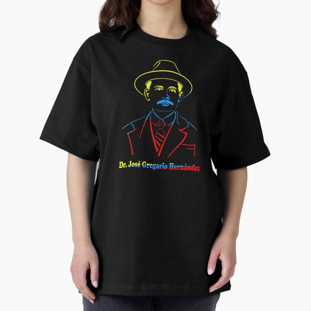 Dr. Jos¨¦ Gregorio Hern¨¢ndez Colores Bandera Oversized T-Shirt Show Fan Pride Across Match Day Hype around FIFA World Cup 2026, Haaland, Netherlands, Tournament Hype, Historic Matchups, Family Viewing Parties and Global Sports Pride; Built for