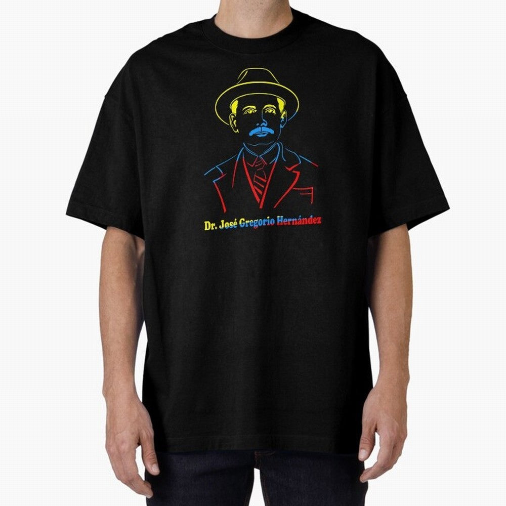 Dr. Jos¨¦ Gregorio Hern¨¢ndez Colores Bandera Oversized T-Shirt Show Fan Pride Across Match Day Hype around FIFA World Cup 2026, Haaland, Netherlands, Tournament Hype, Historic Matchups, Family Viewing Parties and Global Sports Pride; Built for