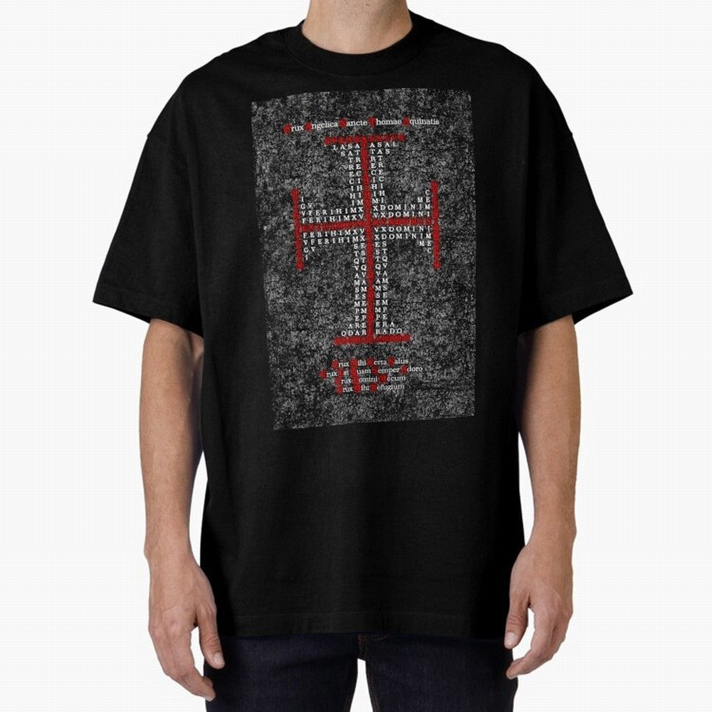 Cruz Ang¨¦lica de Santo Tom¨¢s de Aquino Relieve Oversized T-Shirt Experience the Global Stage of FIFA World Cup 2026 Group Stage Spirit, Capturing Germany, Cristiano Ronaldo, Worldwide Fan Energy, Dramatic Goals, Stadium Lights and Championship