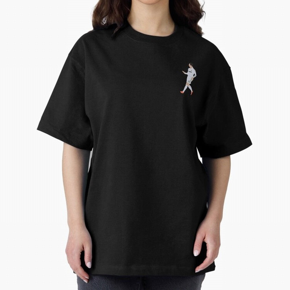 Cristiano Calma Celebration Art Oversized T-Shirt Show Love for Legendary Goals in Global Football Passion for FIFA World Cup 2026 USA Canada Mexico, Connected to CR7, Argentina, France and Brazil, Global Supporter Spirit, Legendary Goals, National