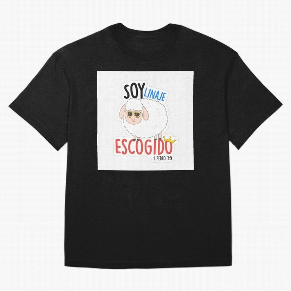 Soy Linaje Escogido - Sticker Cristiano Oversized T-Shirt Show Your Tournament Heart for FIFA World Cup 2026 for Fans of Messi and Argentina, France and Brazil, Bringing Tournament Hype, Historic Matchups, Family Viewing Parties and Global Sports